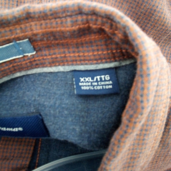 Men's Tommy Bahama purple orange long sleeve casual button down shirt XXL - Picture 7 of 12